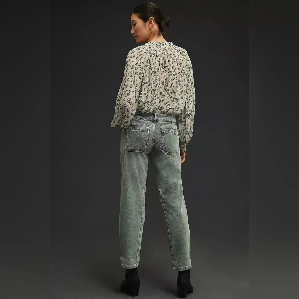 Pilcro The Wanderer Corduroy Cargo pants 29 blue green - Picture 3 of 14